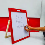 2 in 1 Small Wooden Easel Board For Kids - 008