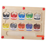 NumiTrain - Numbers And Letters Magnetic Train Puzzle Wooden Toy